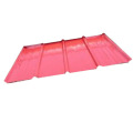 Hoja de acero corrugado con recubrimiento con recubrimiento de color Aluzinc Roja recubierta de techado
